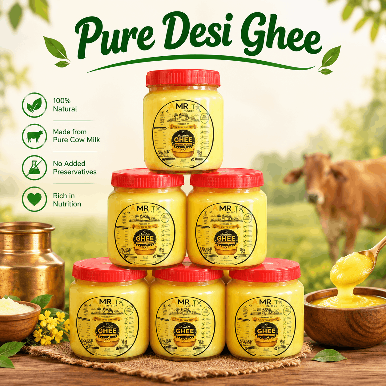 Pure Desi Ghee.